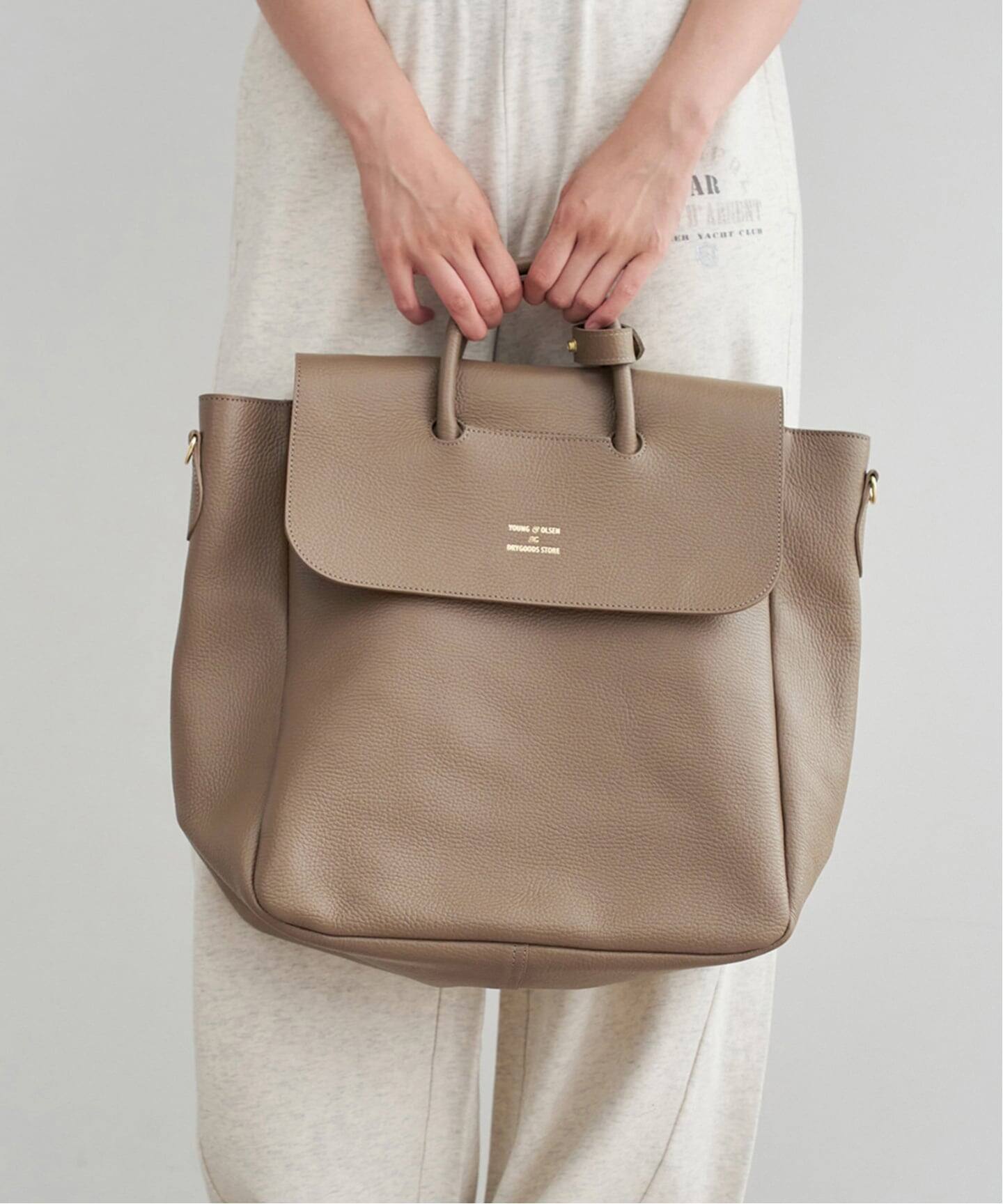 YOUNG&OLSEN EMBOSSED LEATHER M バッグ　　イエナ IENA トートバッグ YOUNG＆OLSEN/ヤングアンドオルセン EMBOSSED