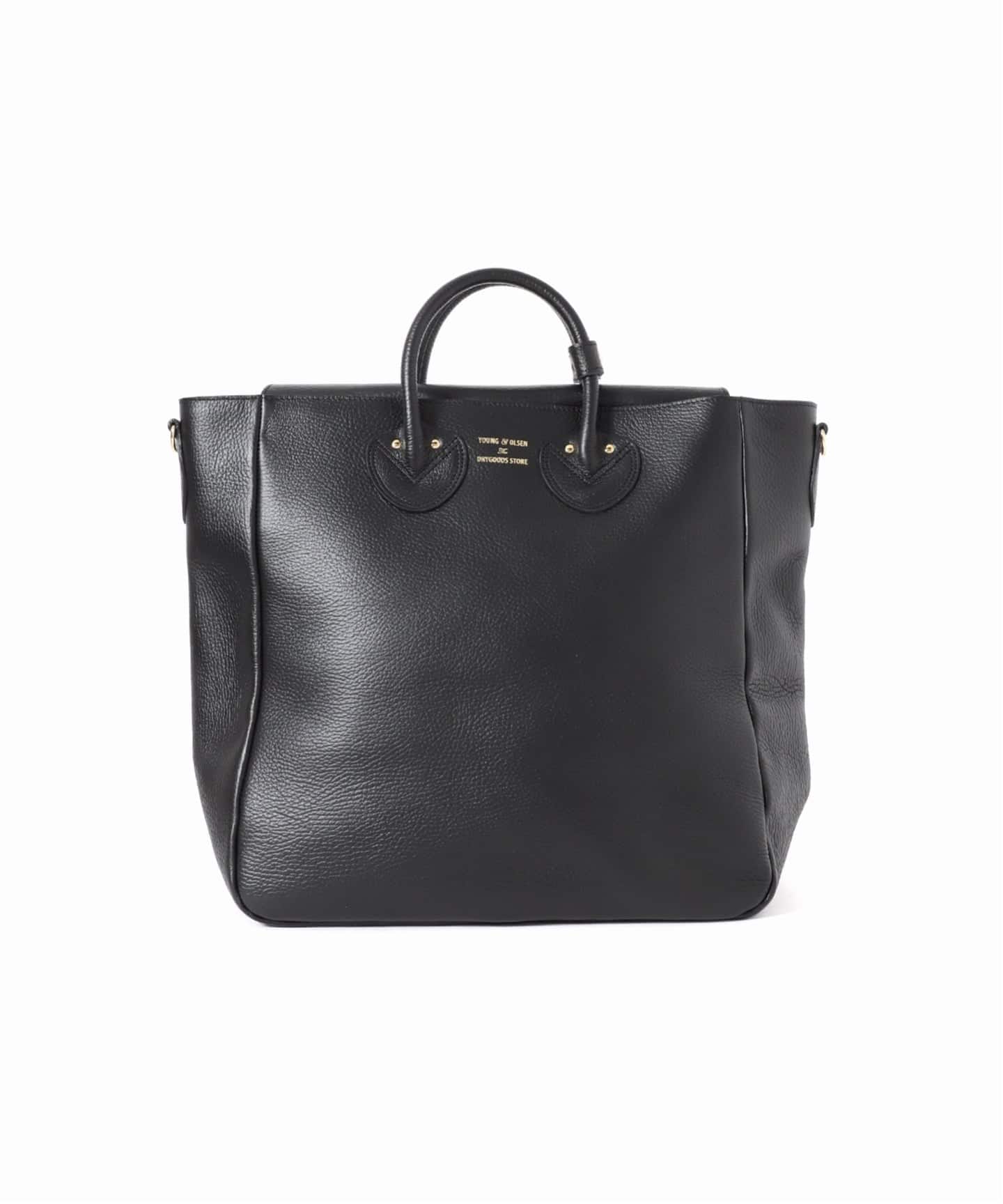 YOUNG&OLSEN/ヤングアンドオルセン EMBOSSED LEATHER TOTE M