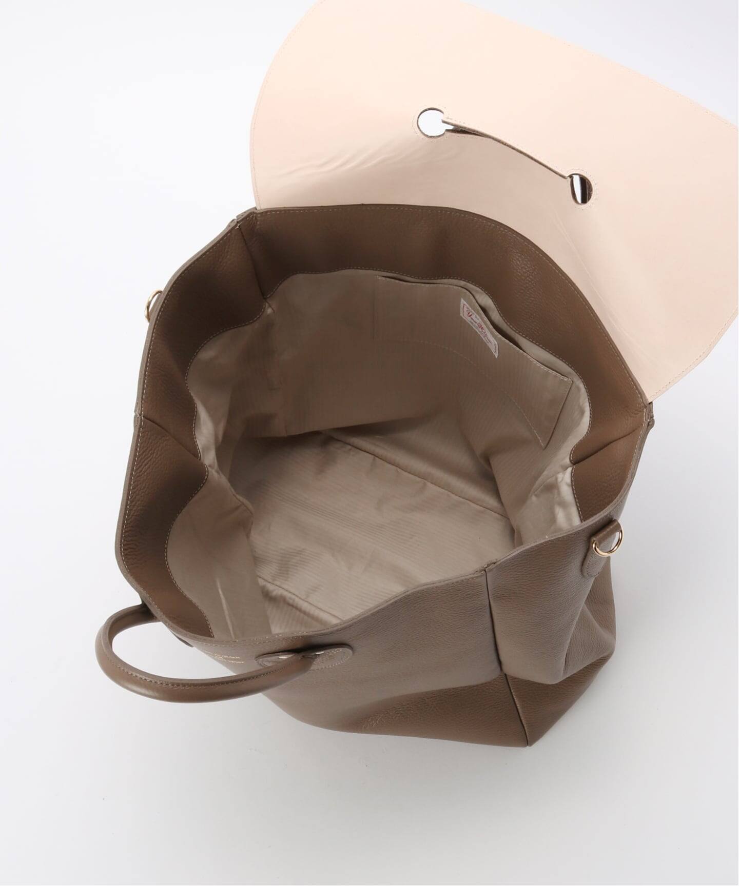 YOUNG&OLSEN/ヤングアンドオルセン EMBOSSED LEATHER TOTE L バッグ