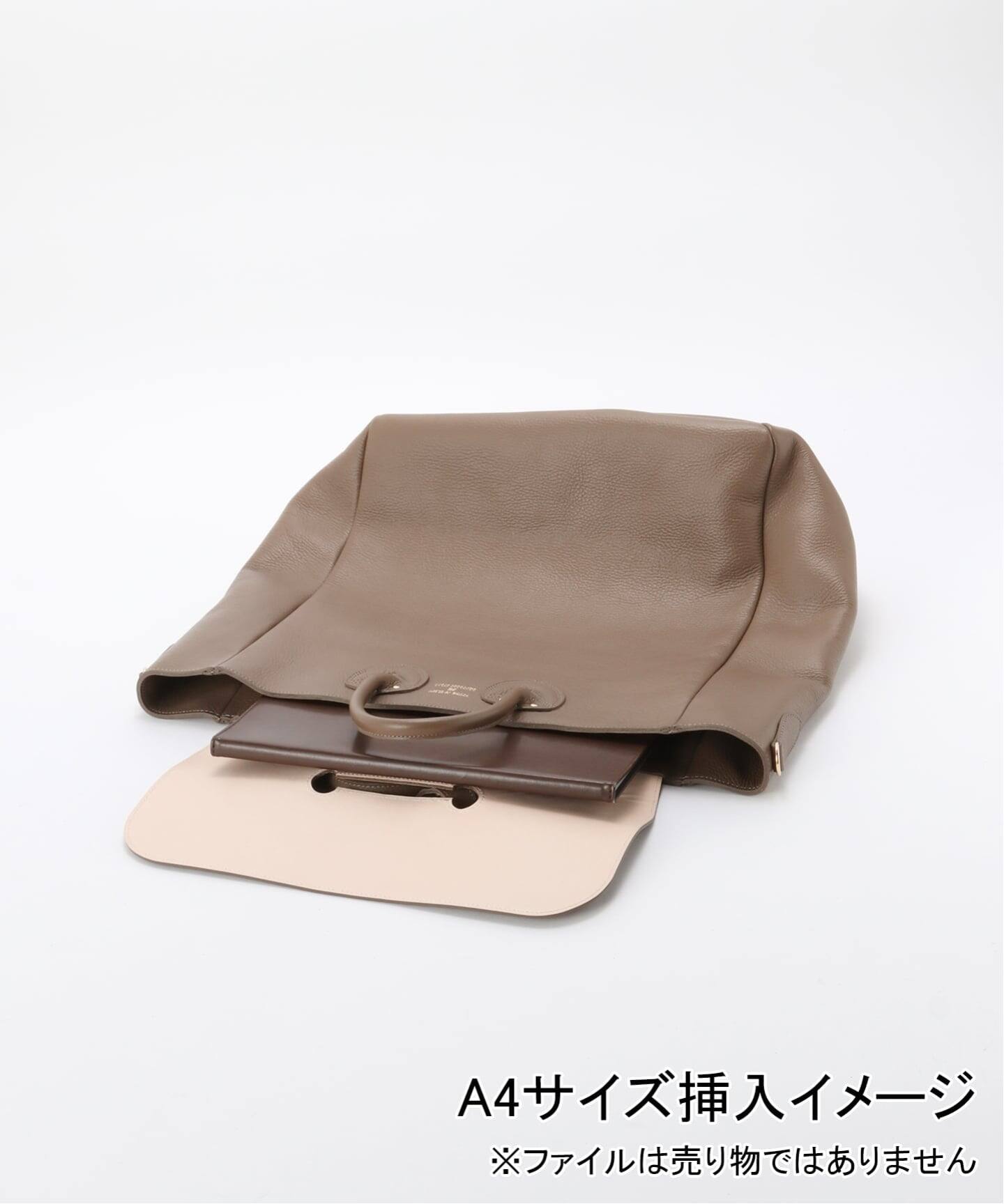 YOUNG&OLSEN/ヤングアンドオルセン EMBOSSED LEATHER TOTE L バッグ