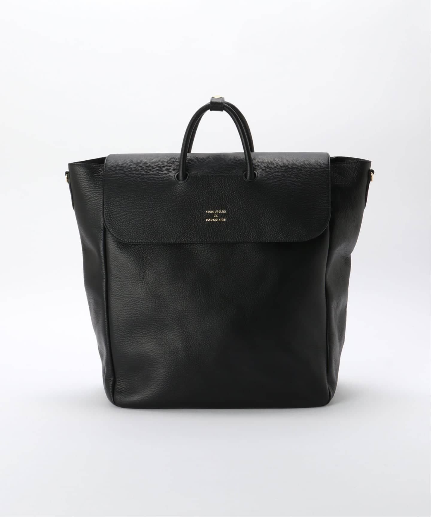 YOUNG&OLSEN/ヤングアンドオルセン EMBOSSED LEATHER TOTE L バッグ