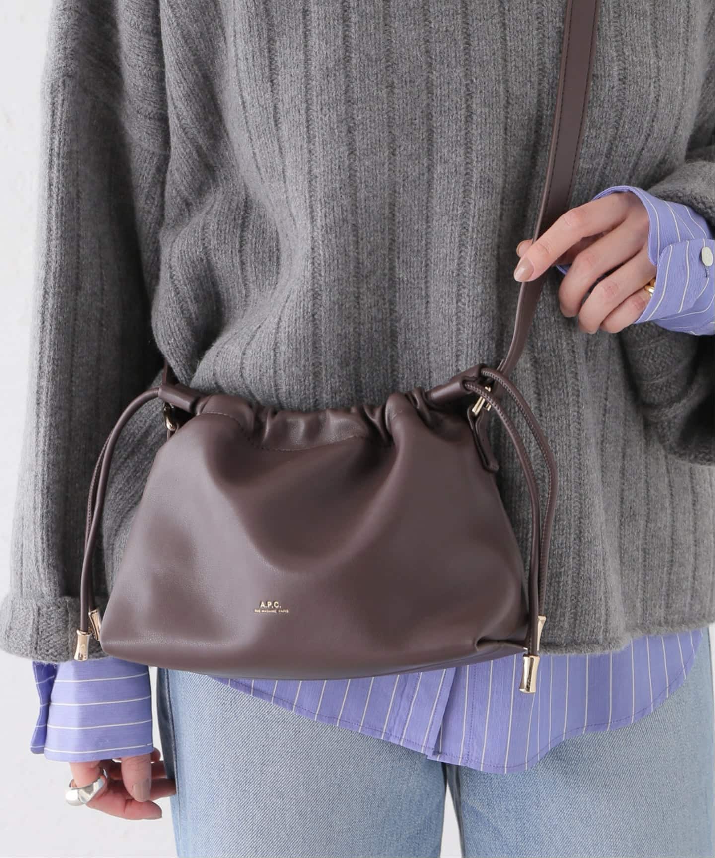 A.P.C./アーペーセー SAC NINON MINI-MATIERE バッグ（ショルダー