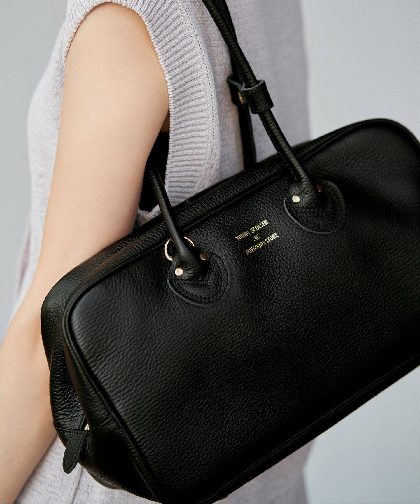 YOUNG&OLSEN/ヤングアンドオルセン EMBOSSED LEATHER M バッグ YO2501  