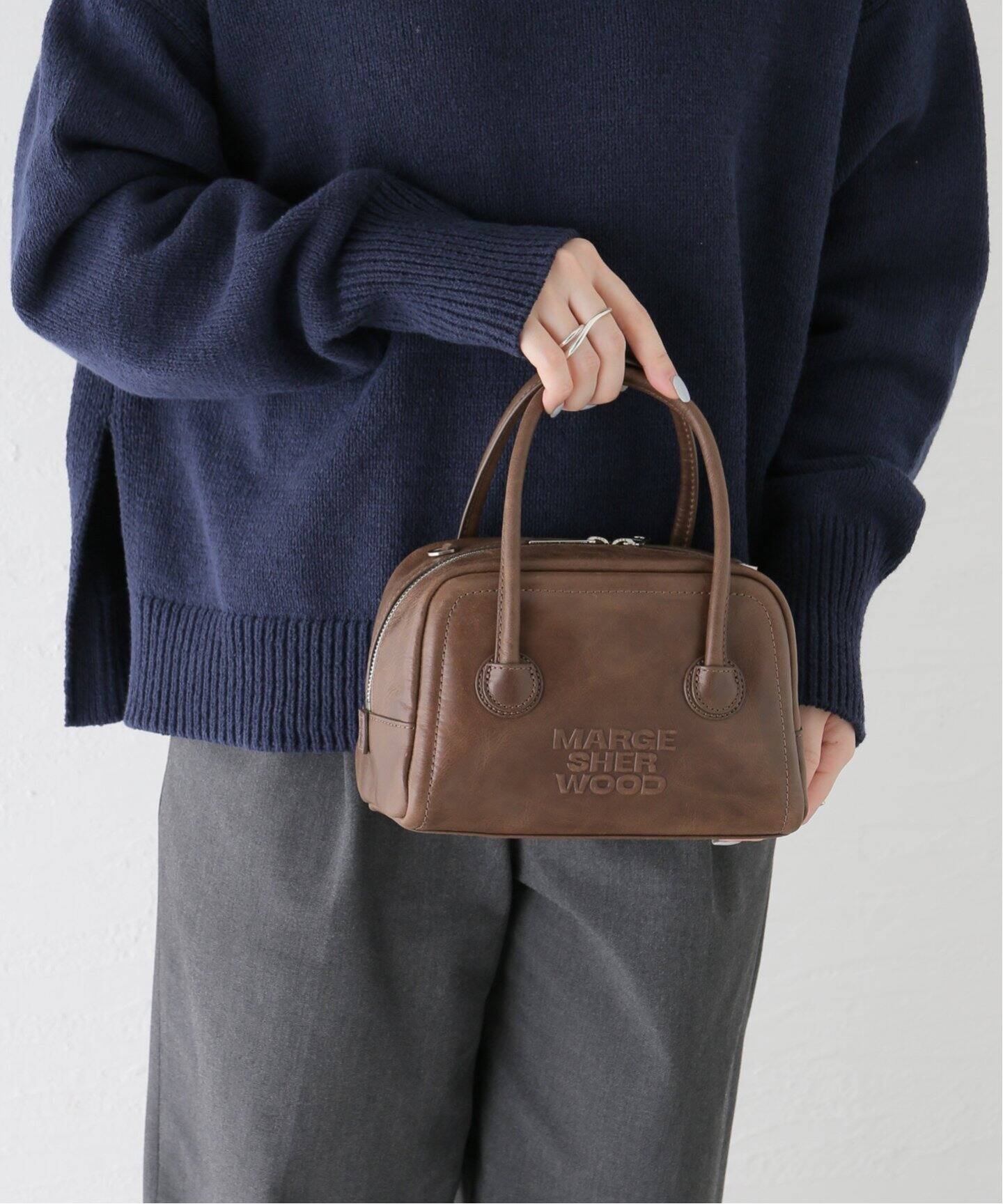 MARGE SHERWOOD/マージシャーウッド SOFT TOTE MINI ハンドバッグ 