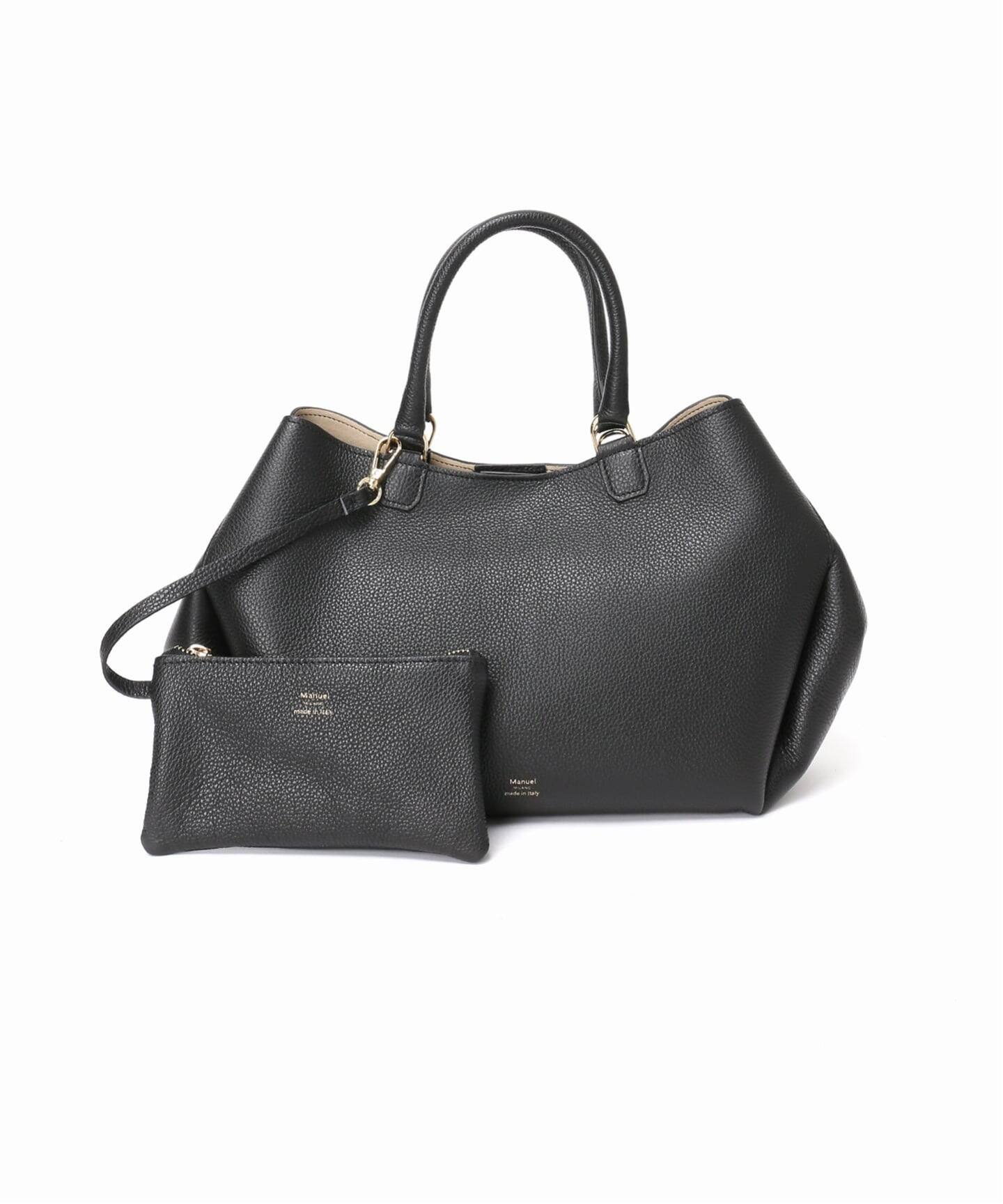 Manuel MILANO/マニュエルミラノ フォルムレザーMIDI BAG バッグ 6367