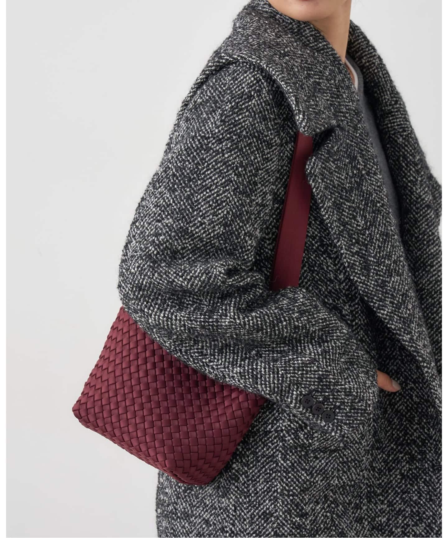 NAGHEDI ナゲディ Medium tote トートバッグ　ボルドー　完売 NAGHEDI ナゲディ Medium tote トートバッグボルドー完売