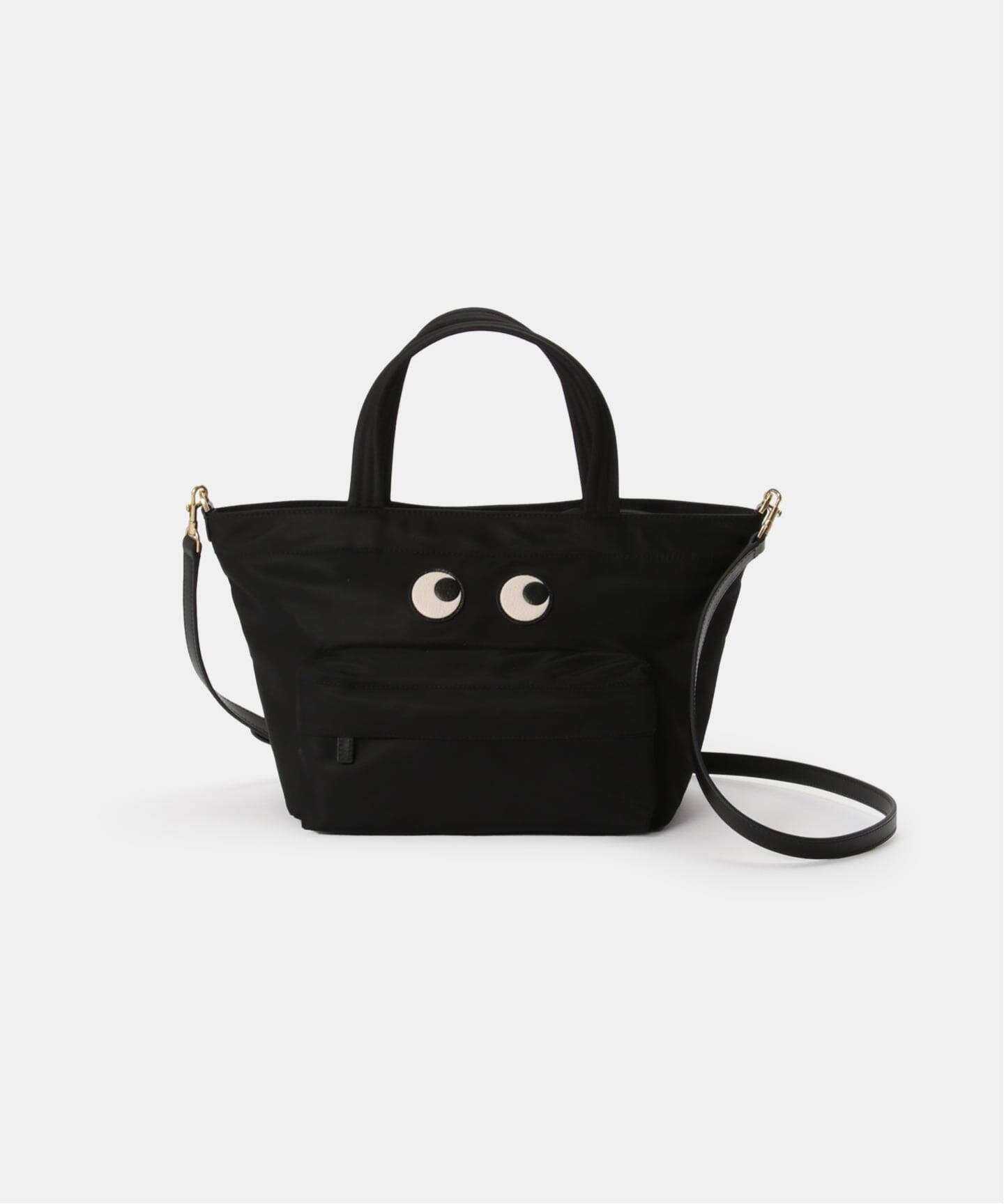 ANYA HINDMARCH/アニヤ ハインドマーチ E/W Tote Mini Eyes in Bla 