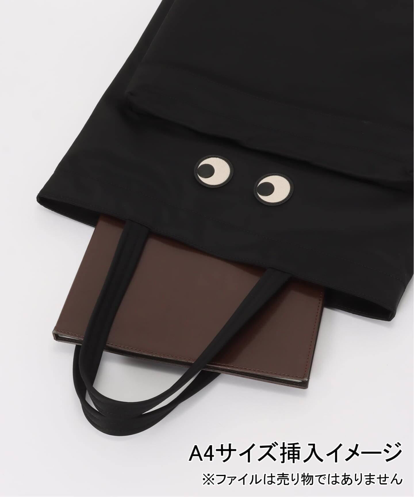 ANYA HINDMARCH/アニヤ ハインドマーチ Tote Eyes in Black ECONYL