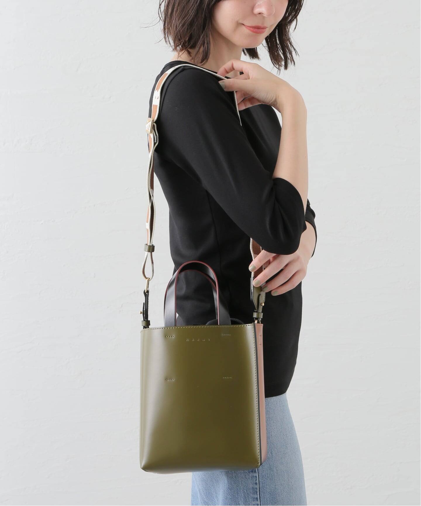 バッグ MARNI CHARM LEATHER 2WAY SHOULDER BAG MARNI CHARM LEATHER 2WAY SHOULDER BAG