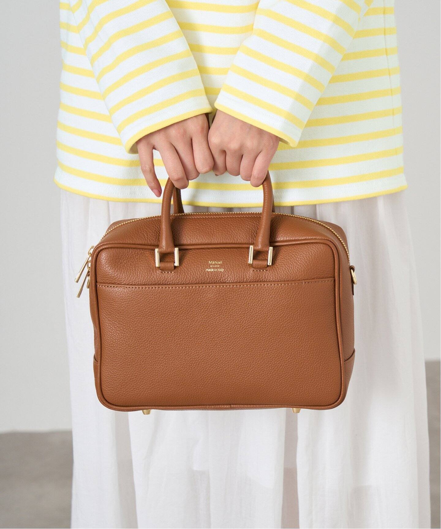 追加3》Manuel MILANO/マニュエルミラノ レザーバッグ（ハンドバッグ  