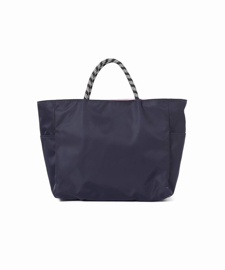 NOMADIS SAC ボア リバーシブル トートバッグ アイボリー×ネイビー WEB 