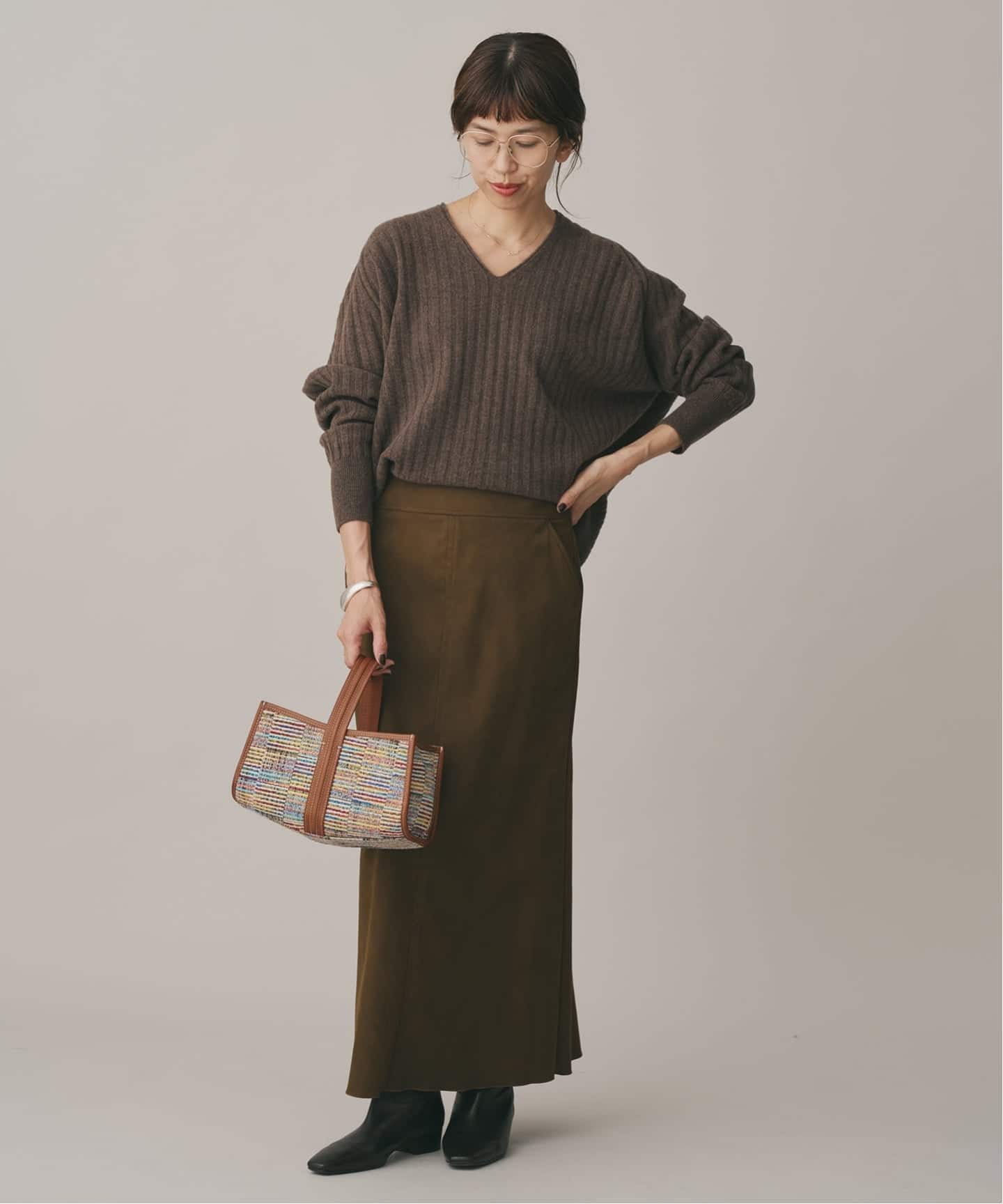 <A VACATION＞SEE SAW チェック バッグ IENA ハンドバッグ 「追加」A VACATION/ア ヴァケーション SEE