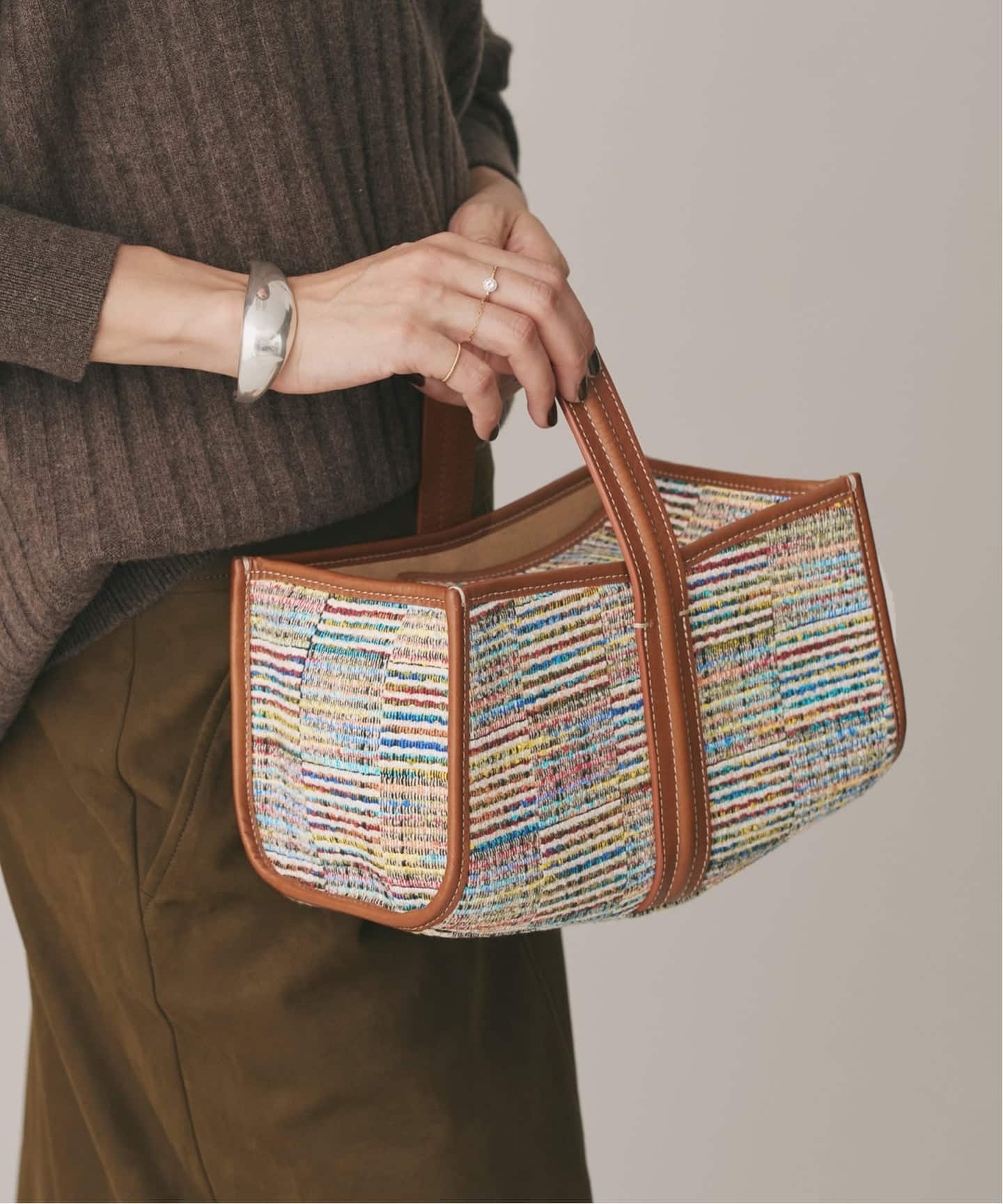 追加》A VACATION/ア ヴァケーション SEE SAW BAG LINE CHECK