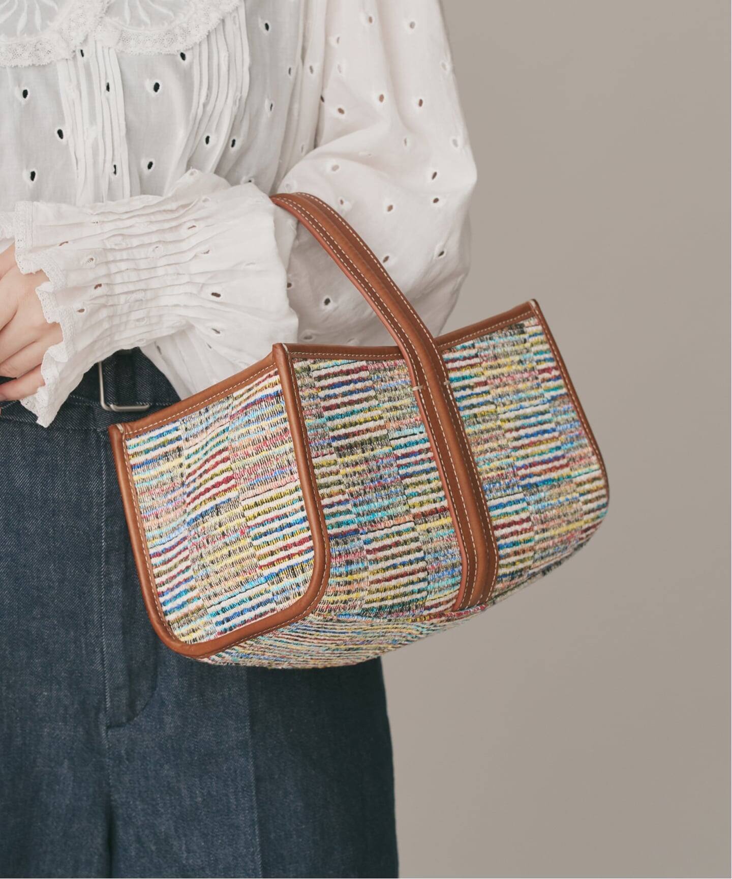 追加》A VACATION/ア ヴァケーション SEE SAW BAG LINE CHECK