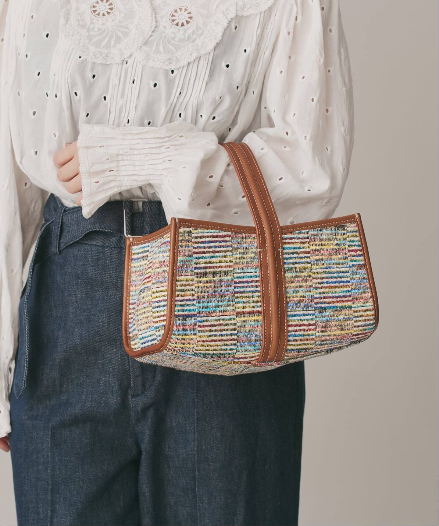 追加》A VACATION/ア ヴァケーション SEE SAW BAG LINE CHECK