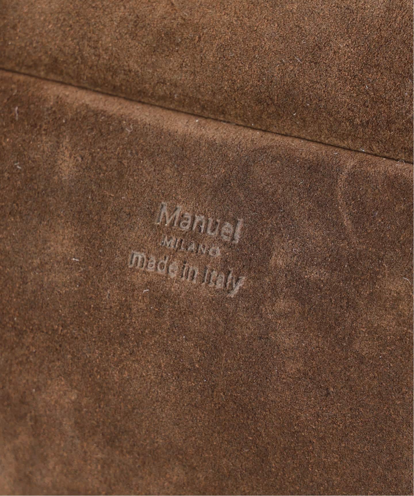 Manuel MILANO SUEDE スエードボストンバッグ　キャメル 追加予約》Manuel MILANO/マニュエルミラノ SUEDE BOSTON