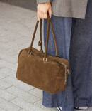 《追加予約》Manuel MILANO/マニュエルミラノ SUEDE BOSTON スエードボストンバッグ