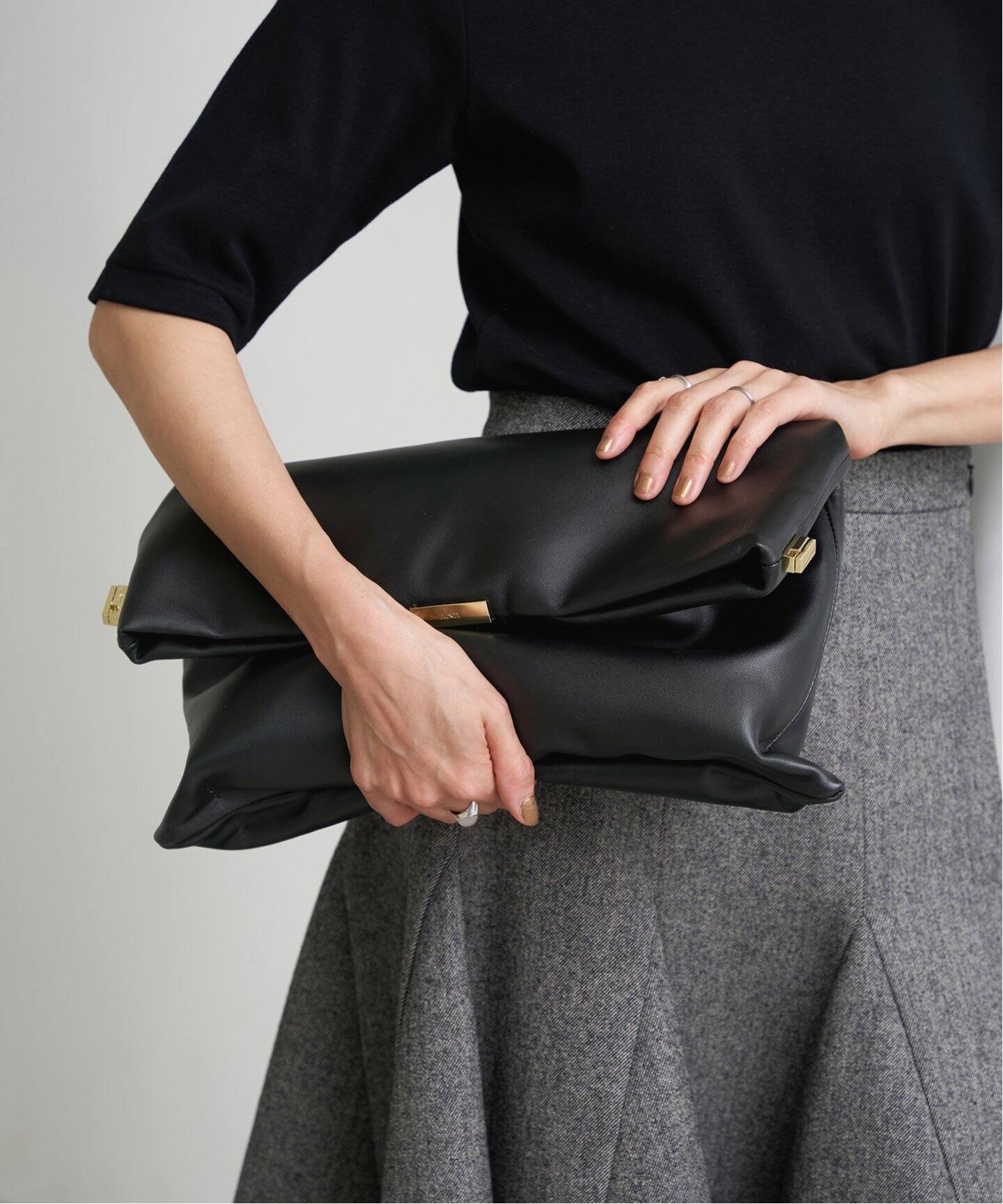 PUNTI.(プンティ)GRAFT L TOTE トートバッグ ブラッ 追加》PUNTI./プンティ GRAFT L TOTE トートバッグ（トート