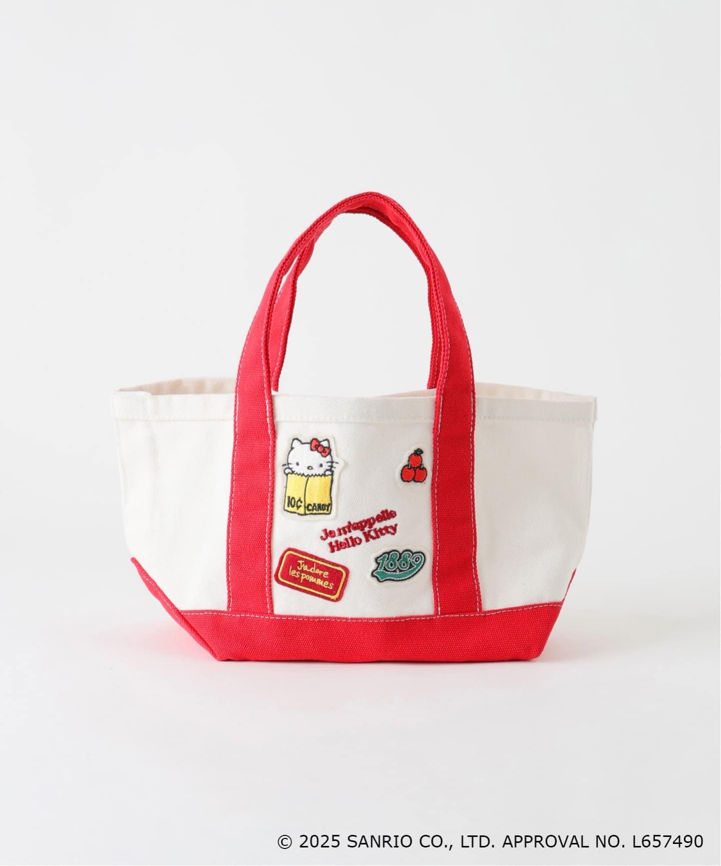 25SS【未使用・タグ付】Hello Kitty ワッペンランチトートバック SLOBE IENA｜《WEB限定/追加3》Hello Kitty ワッペンランチ