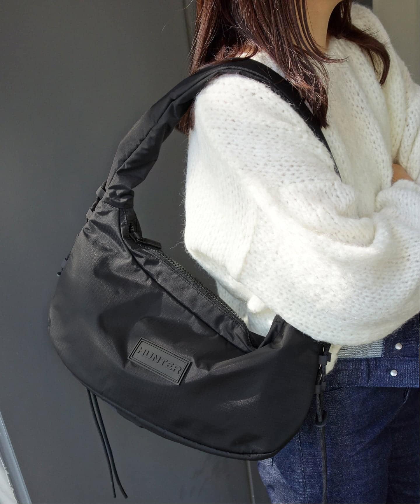 スローブ イエナ（SLOBE IENA）/HUNTER/ハンター TRALEL HOBO SLING UBS3932 NRS−BLK HUNTER/ハンター TRALEL HOBO SLING UBS3932 NRS-BLK（ハンドバッグ
