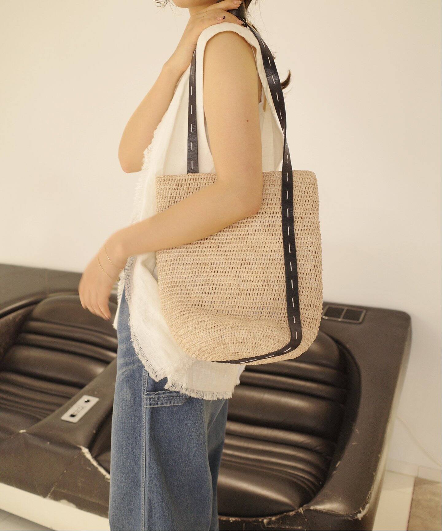 MADE IN MADA/メイドインマダ SLOBE別注 ALICE STITCH BAG（かご