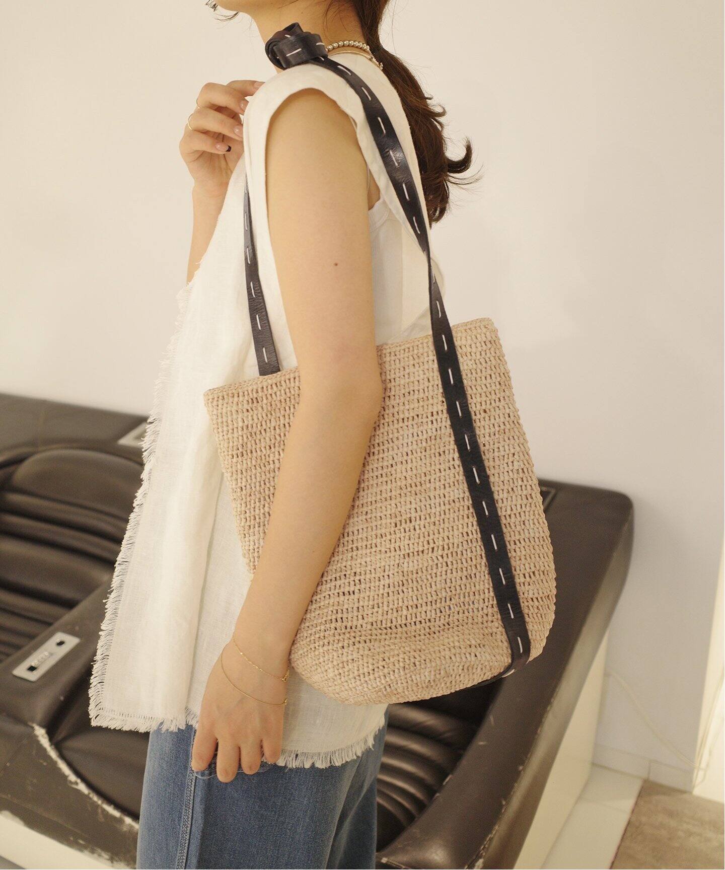MADE IN MADA/メイドインマダ SLOBE別注 ALICE STITCH BAG（かごバッグ  
