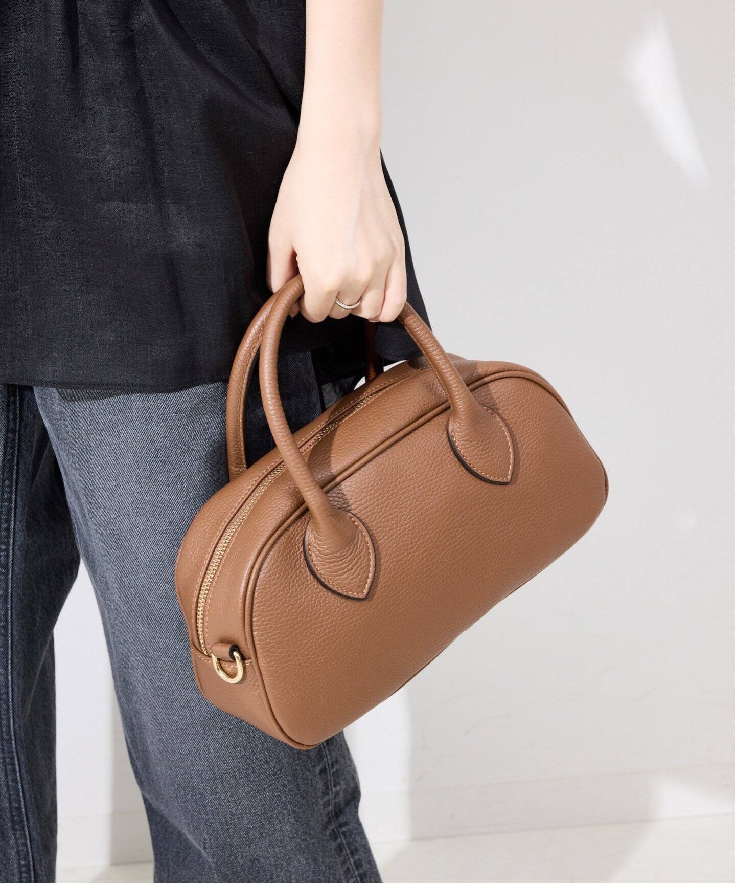 MARCO BIANCHINI/マルコ・ビアンキーニ レザーボストンBAG MARCO BIANCHINI / 2WAY レザー ミニボストン バッグ