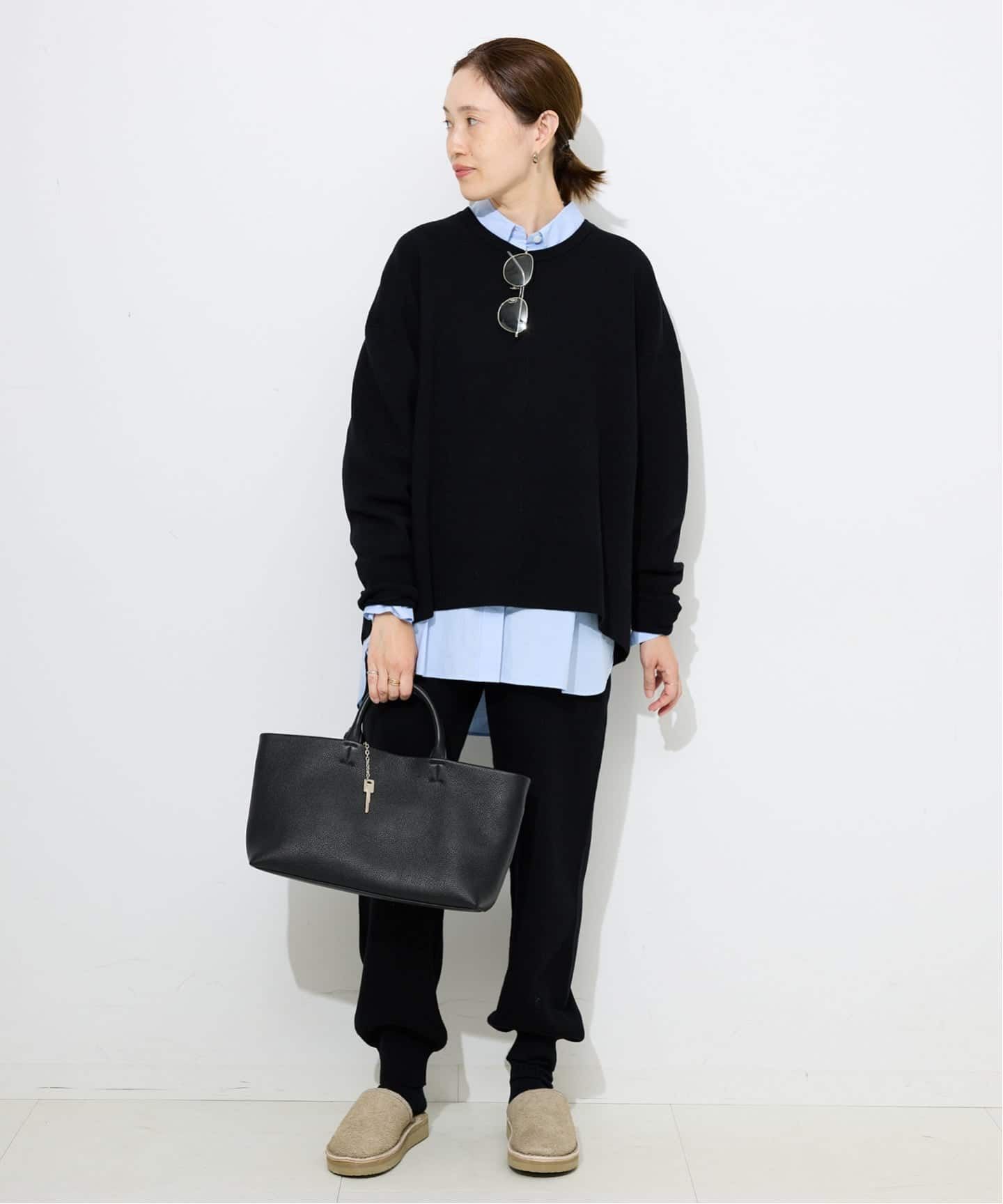 【SLOBE IENA】ビジネスバッグ トートバッグ　黒 追加3予約》SLOBE レザートートバッグ（トートバッグ）｜SLOBE IENA