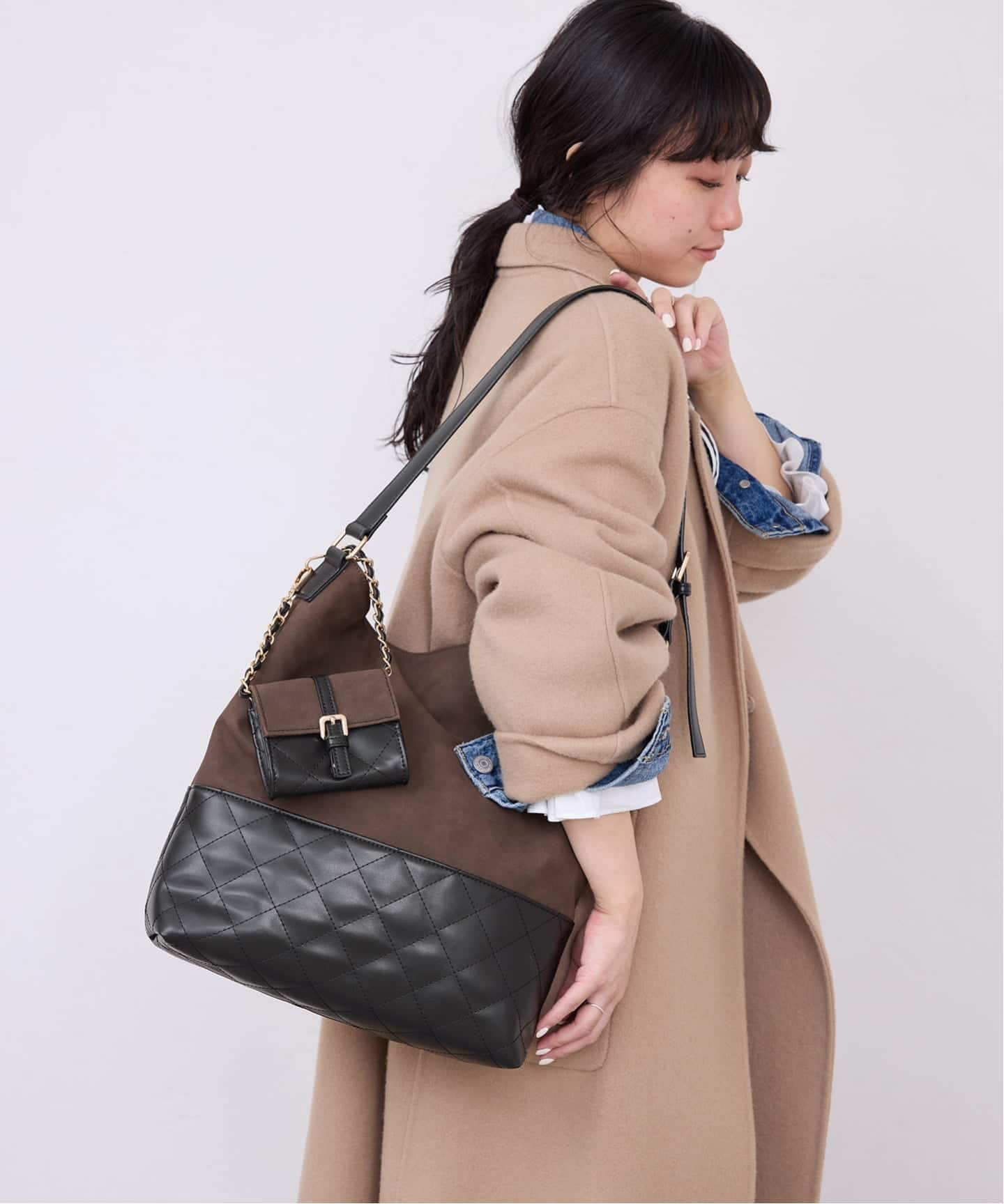 SLOBE IENA ポーチ付きキルティングバッグ（ショルダーバッグ）｜SLOBE