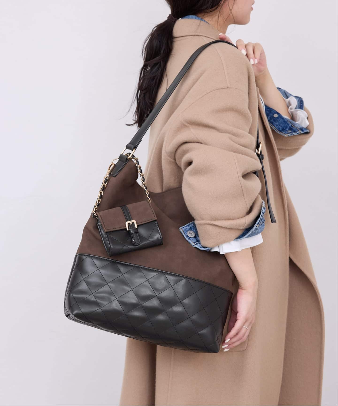 SLOBE IENA ポーチ付きキルティングバッグ（ショルダーバッグ）｜SLOBE