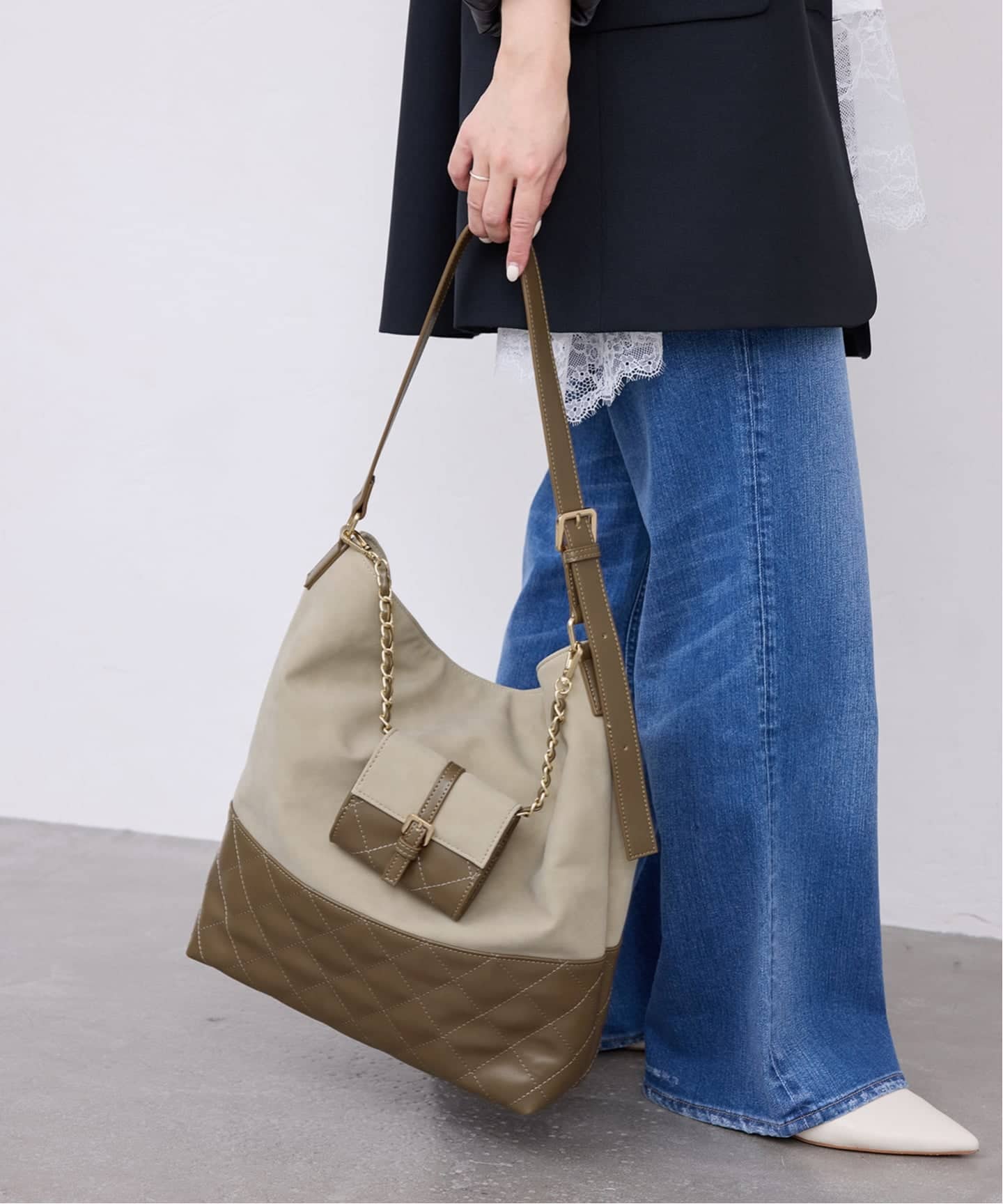 SLOBE IENA ポーチ付きキルティングバッグ（ショルダーバッグ）｜SLOBE