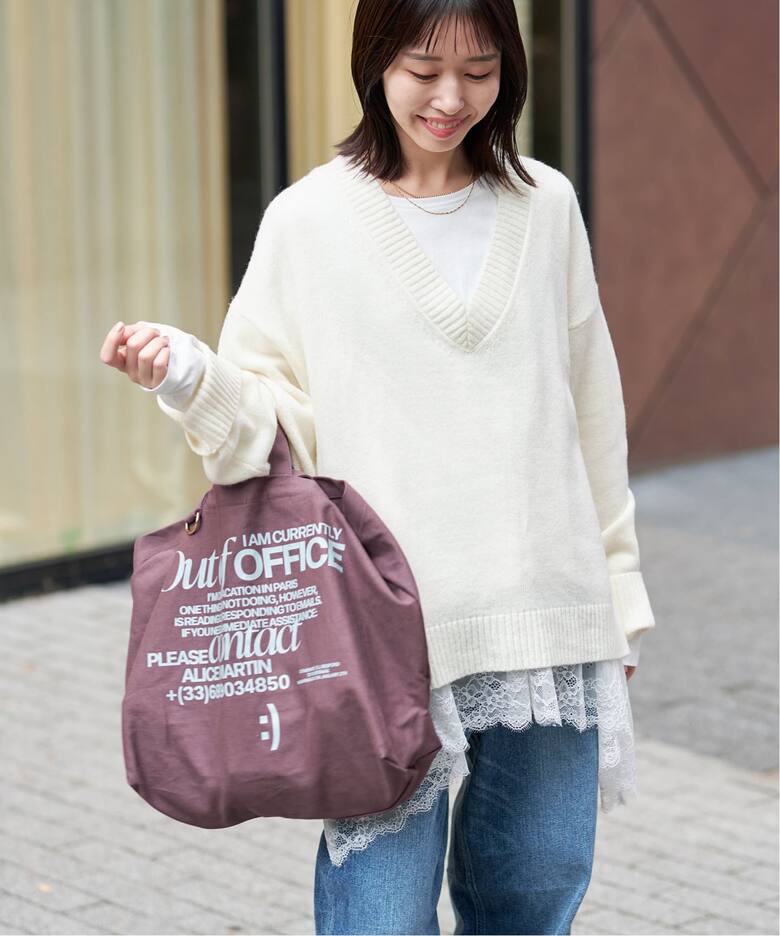 WEB限定/追加2》LOUNA SLOBE別注 BIGトートバッグ（トートバッグ 