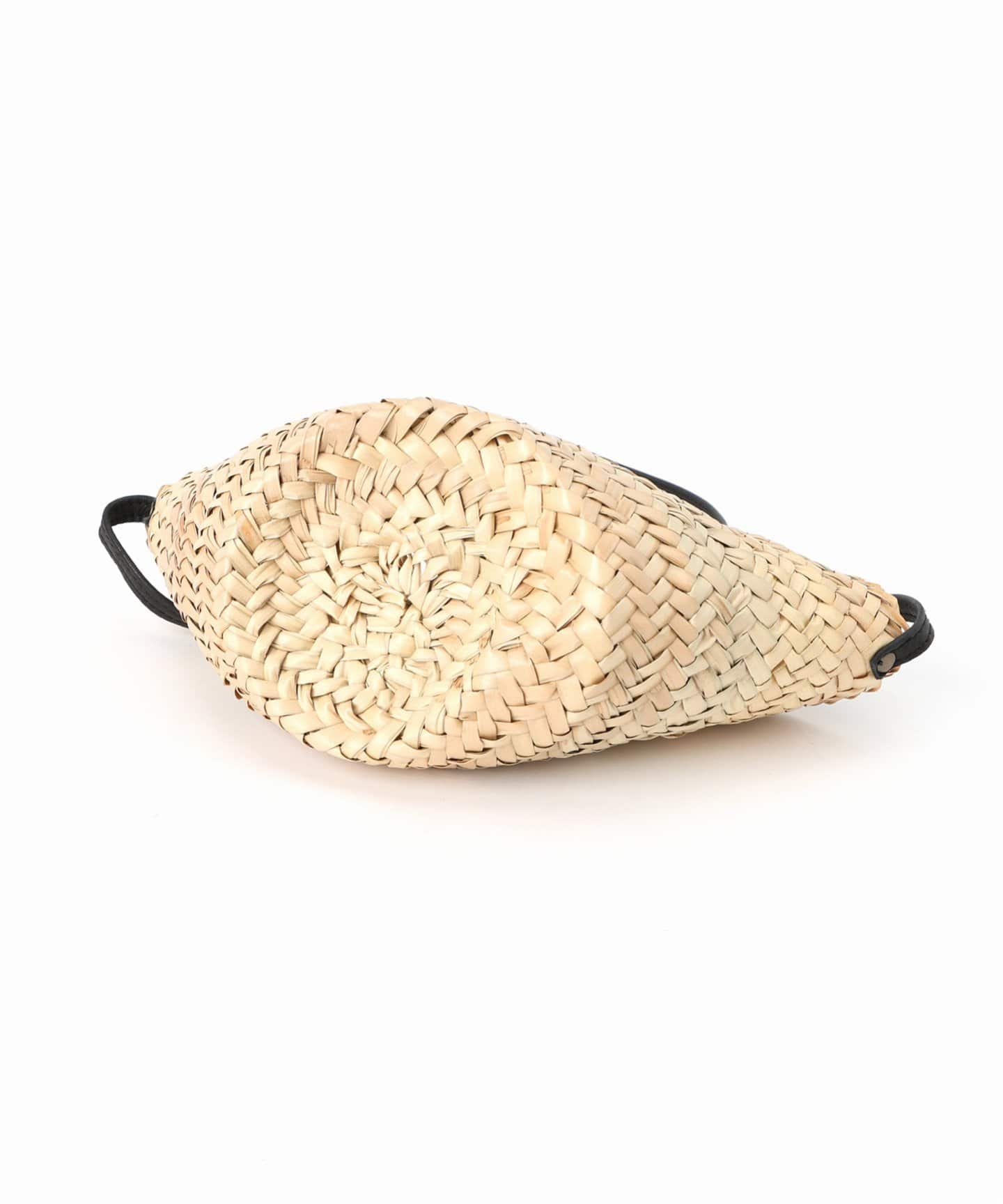 KECH LeS ESSENTIELS RAFFIA LEATHER FLAP MINI KBG-2341（かご