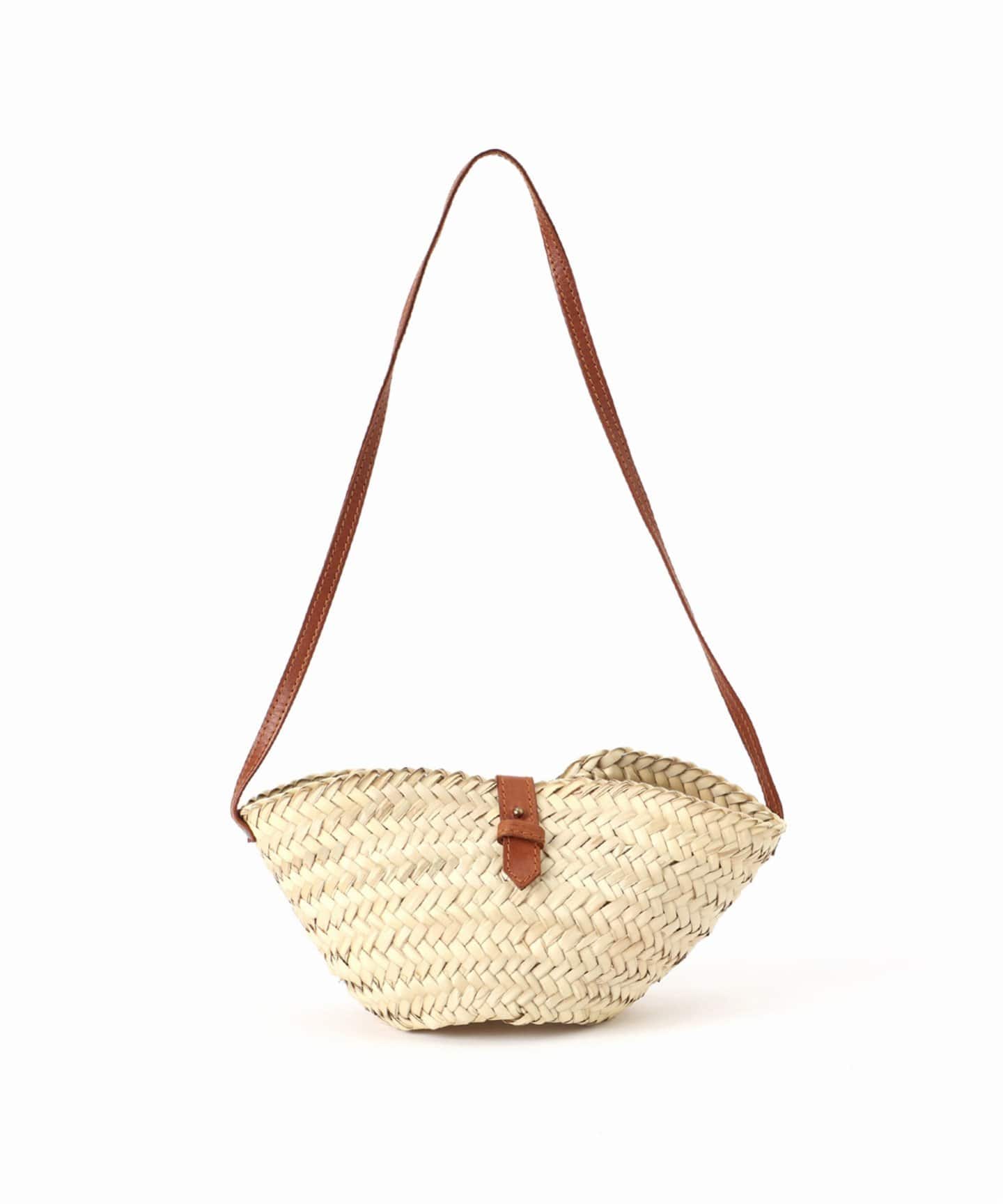 バッグ KECH LeS ESSENTIELS RAFFIA LEATHER FLAP RAFFIA LEATHER FLAP BAG SMALL BLACK ラフィアレザー フラップ