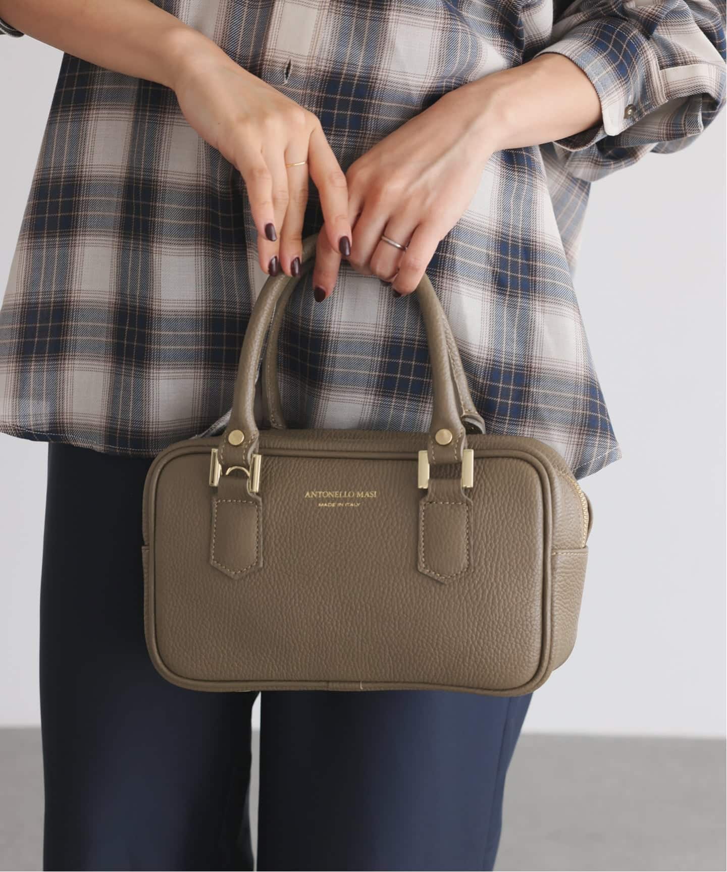 ANTONELLO MASI/アントネッロマージ SLOBE別注 レザーボストンバッグ