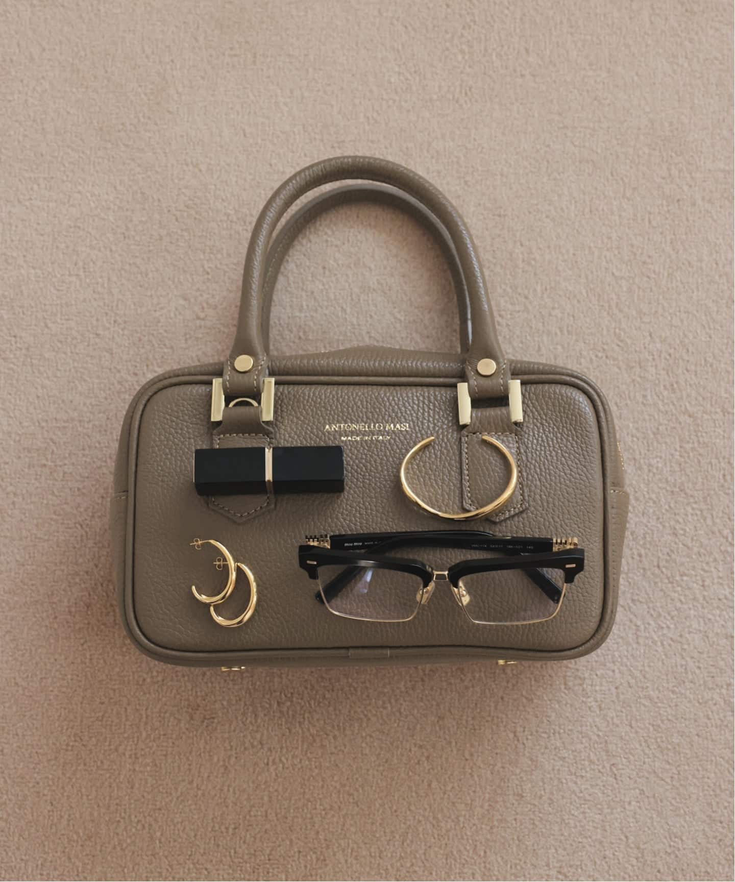 ANTONELLO MASI/アントネッロマージ SLOBE別注 レザーボストンバッグ