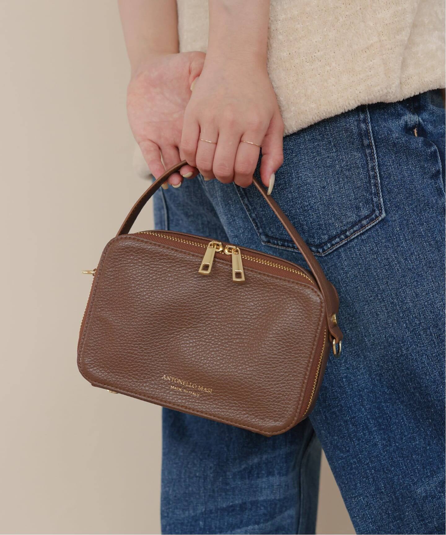 ANTONELLO MASI/アントネッロマージ SLOBE別注 レザーハンドルバッグ