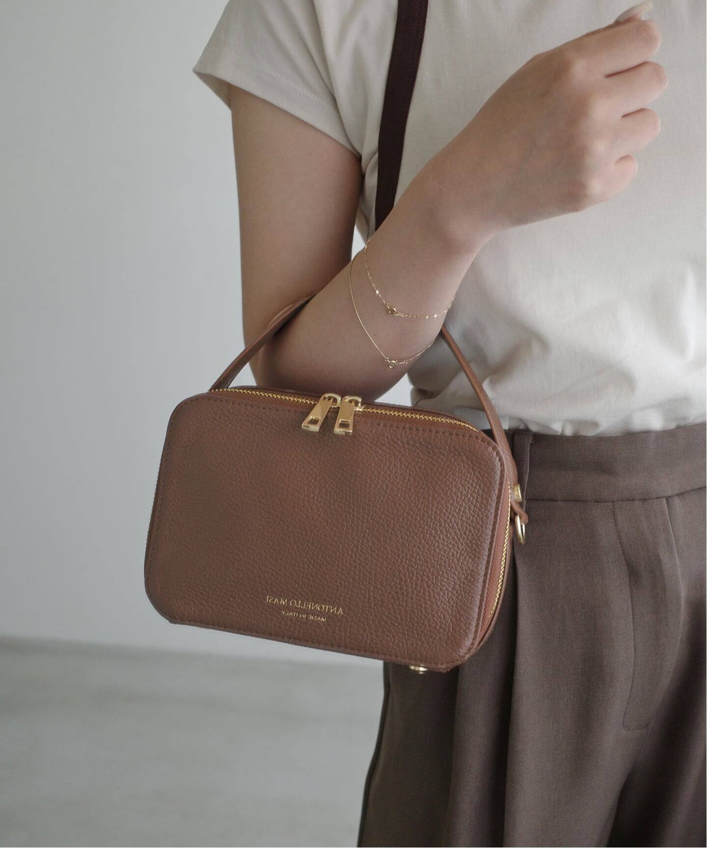 ANTONELLO MASI/アントネッロマージ SLOBE別注 レザーハンドルバッグ