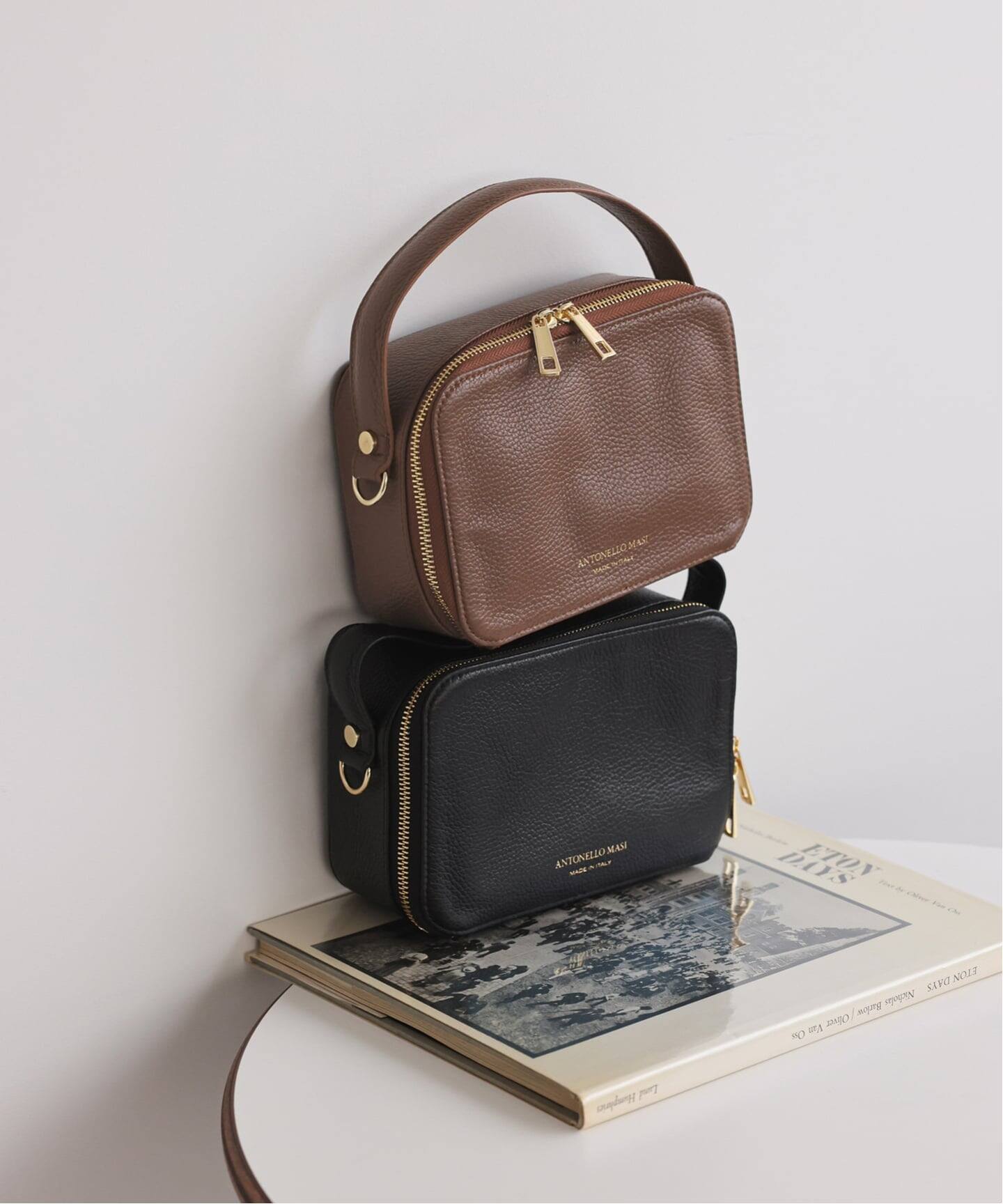 アントネッロマージ SLOBE別注 レザーハンドルバッグ ANTONELLO MASI/アントネッロマージ SLOBE別注 レザーハンドルバッグ