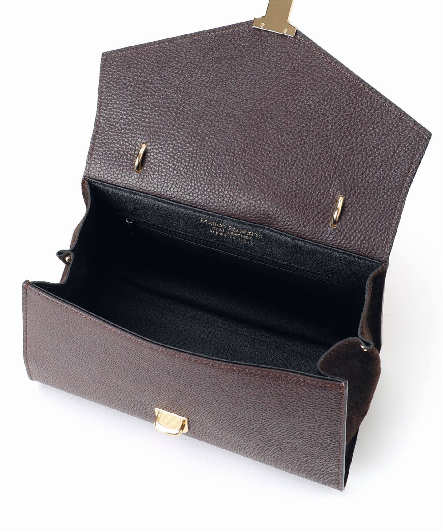 マルコビアンキーニ　SLOBE別注レザーコンビフラップBAG（タグ付） MARCO BIANCHINI/マルコビアンキーニ SLOBE別注 レザーコンビフラップ