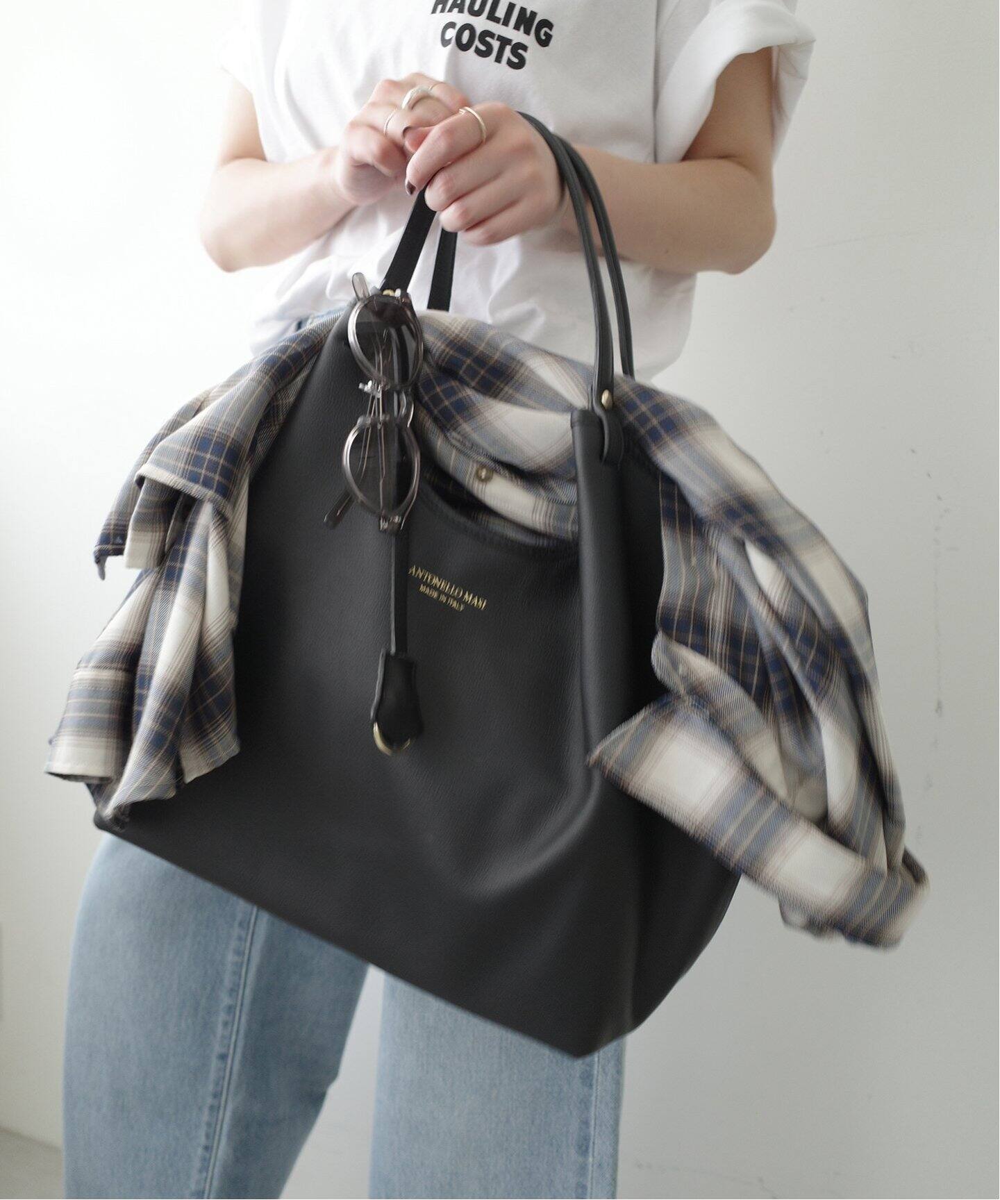 ANTONELLO MASI/アントネッロマージ SLOBE別注 レザートートバッグ 