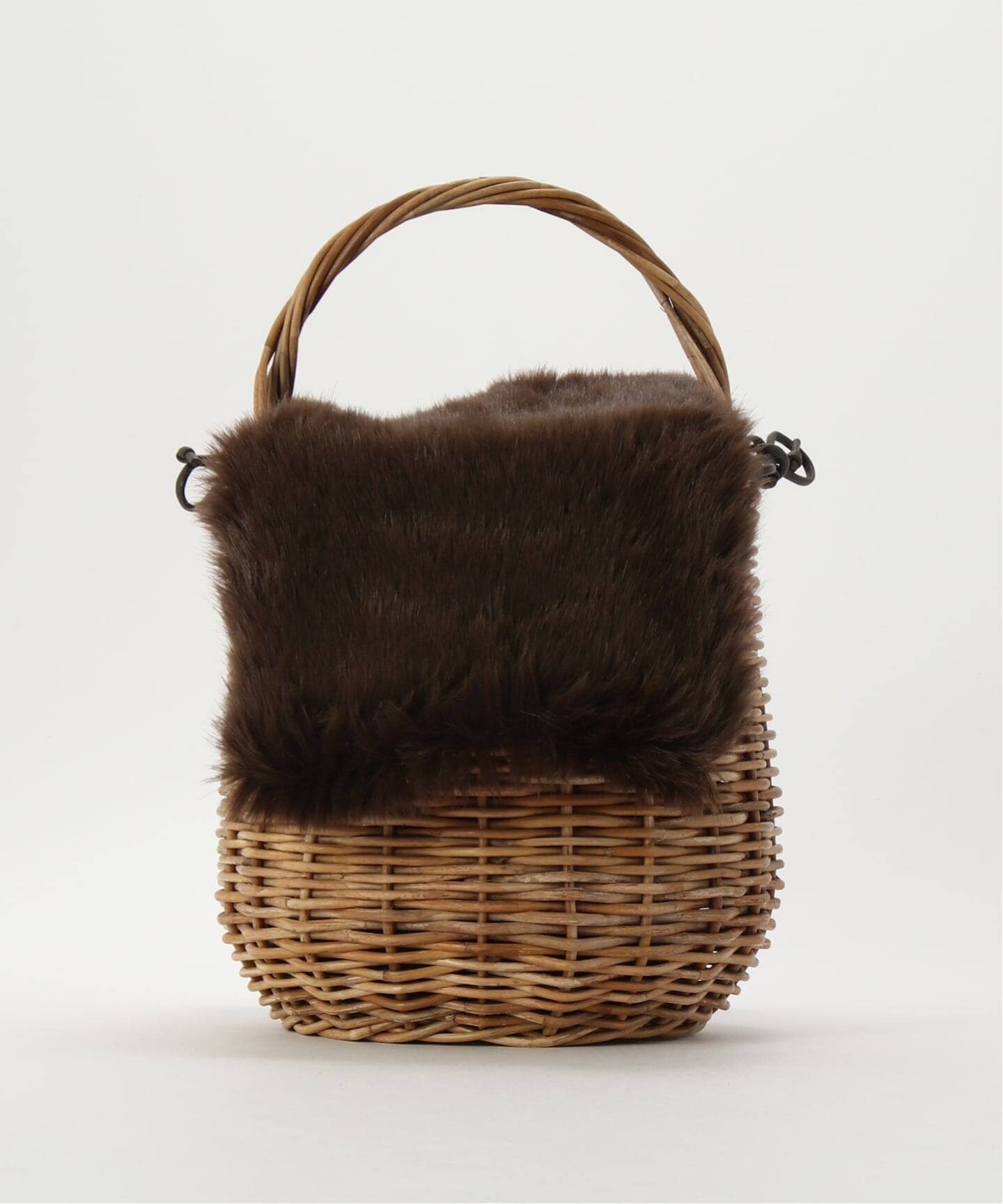 SLOBE IENA The Bagmati かごバック BAGMATI/バグマティ SLOBE別注 ファーカゴバッグ（かごバッグ