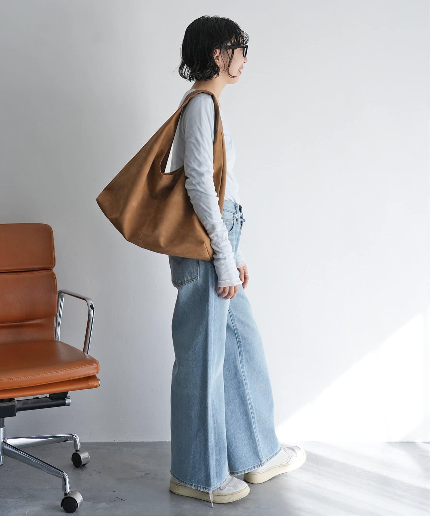 【美品】SLOBE IENA トライアングルバッグ　キャメル スローブ イエナ SLOBE IENA 《追加2》SLOBE トライアングルBAG