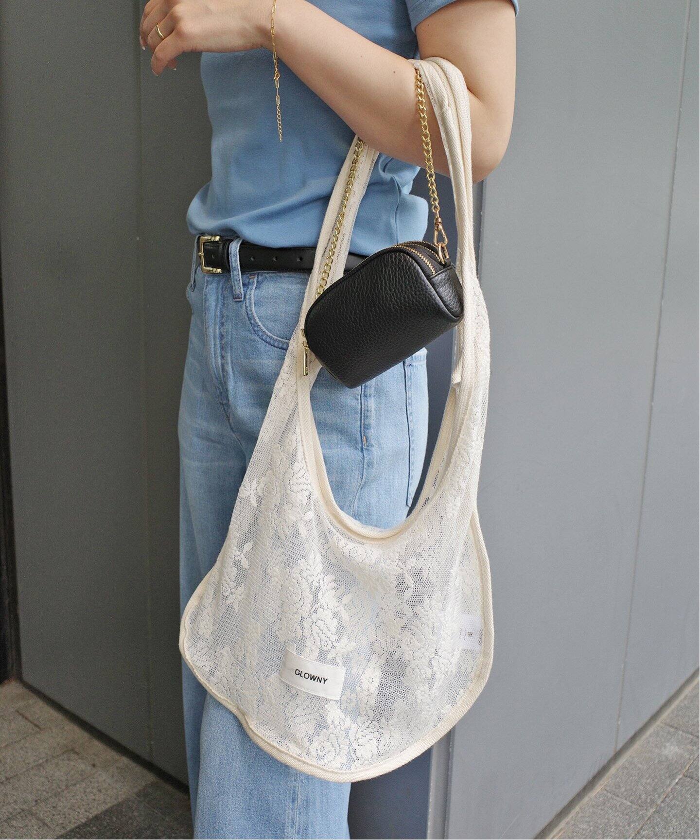 GLOWNY/グロウニー FLORAL LACE BAG GY24BBG008IV/GY24BBG（ショルダー 