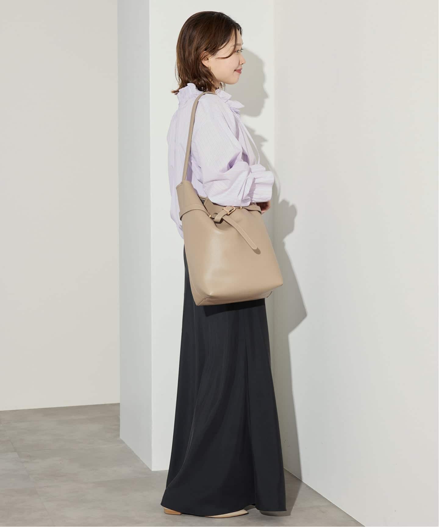 追加》SLOBE ベルトスクエアトートバッグ（ショルダーバッグ