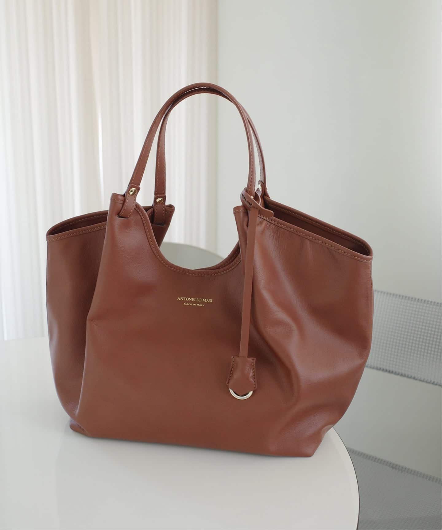 美品 即日発送 アントネッロマージ SLOBE IENA レザーハンドルバッグ ANTONELLO MASI/アントネッロマージ SLOBE別注 レザートートバッグ