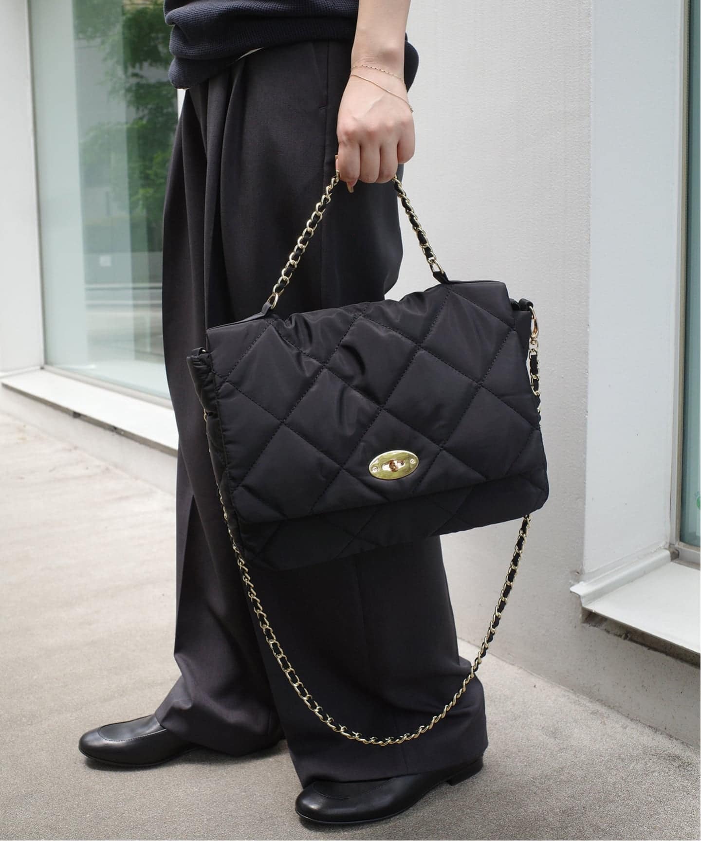 スローブイエナ　アウトドア/OUTDOOR別注キルティングショルダーバッグ 追加2予約》OUTDOOR/アウトドア SLOBE別注 キルティンク