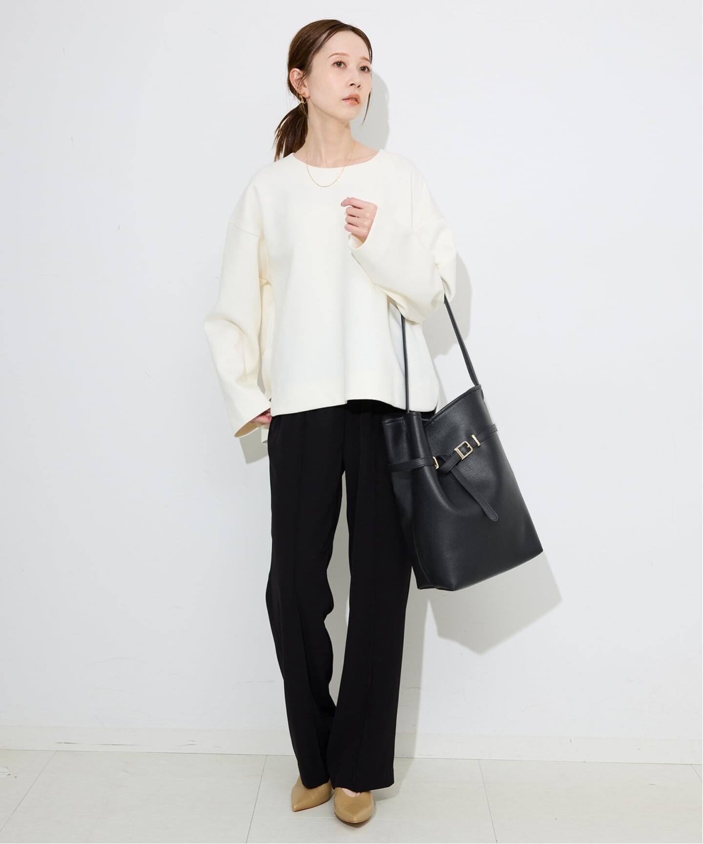 WEB限定/追加4予約》SLOBE ベルトスクエアトートバッグ（ショルダー