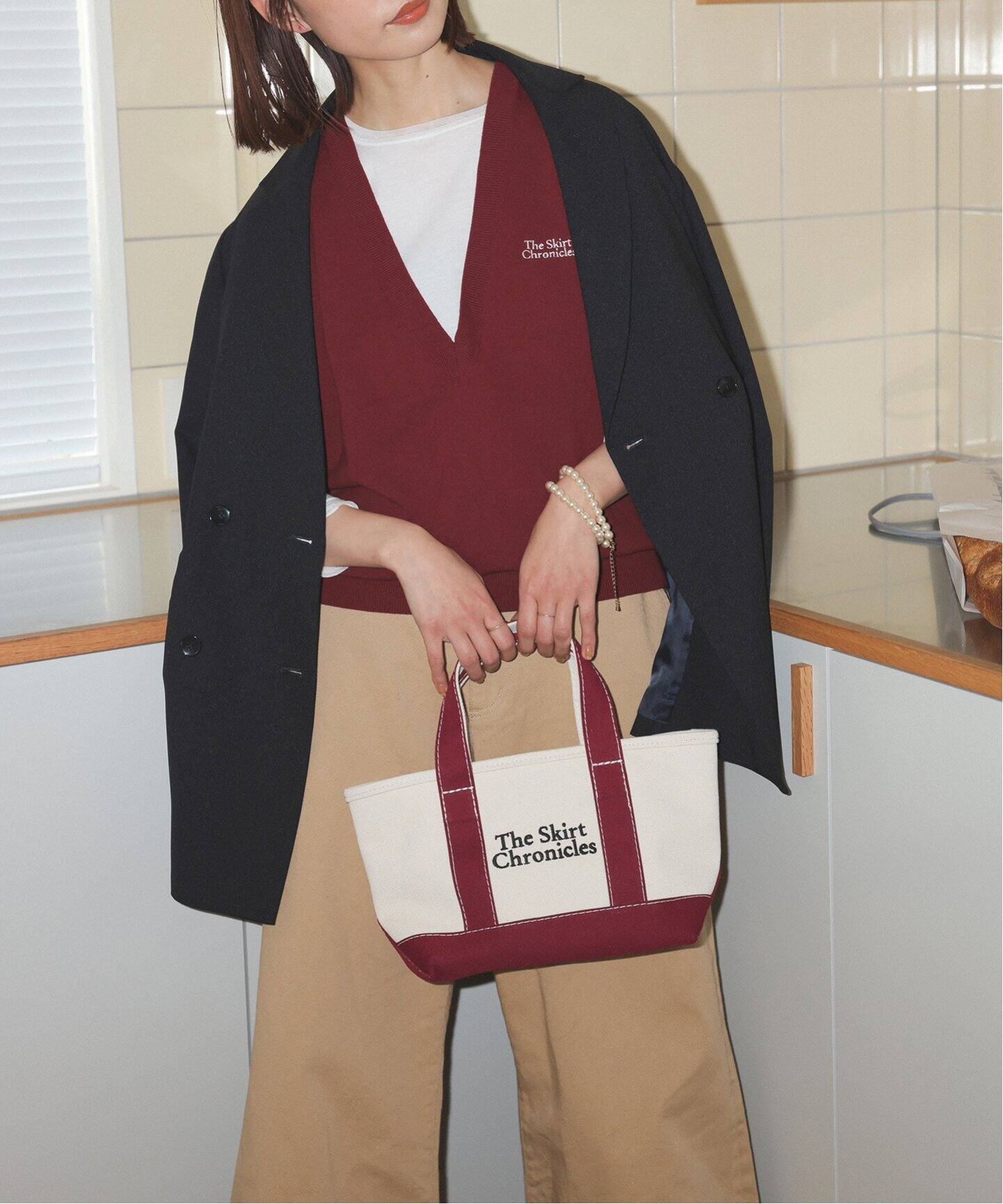 追加2》The Skirt Chronicles SLOBE別注 キャンバスミニトートバッグ 