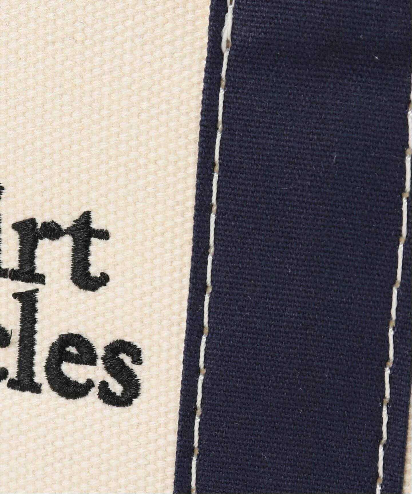 【SLOBE IENA 】SLOBE別注 キャンバスミニトートバッグ　ネイビー The Skirt Chronicles】SLOBE別注 キャンバスミニトートバッグ